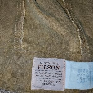 Vintage filson Oil skin (tincloth) hood